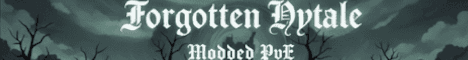 Forgotten  Modded PVE EU Hytale Server Banner