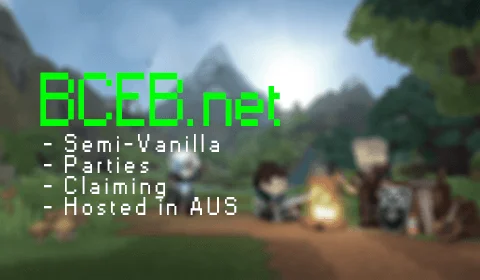 BCEB.net | Semi-Vanilla | PvP | Claims Hytale Server Banner