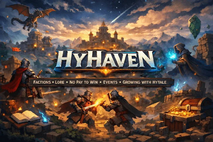[EU] HyHaven Factions Hytale Server Banner