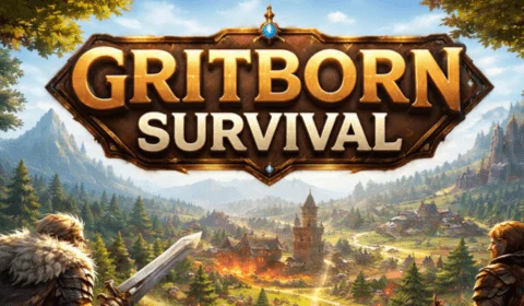 Gritborn Survival Gameplay Banner