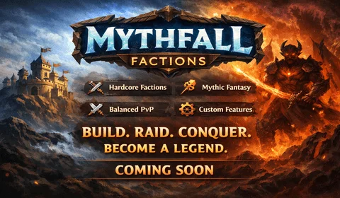 Mythfall Factions (Online) Hytale Server Banner