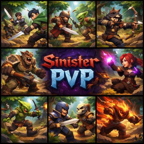 ◙ SINISTER PVP ◙ TEXTURE PACK | RPG | MMO Hytale Server Logo